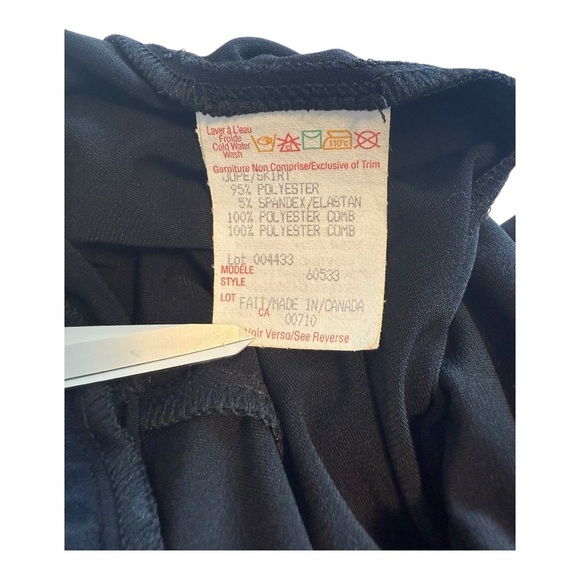 Joseph Ribkoff Vintage Long Black Flare Skirt - Size 10 - Picture 8 of 12